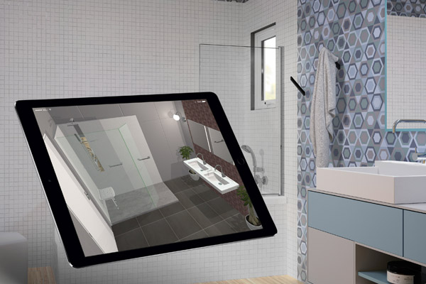 Visualisation 3D Douche Senior